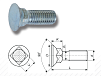 Болты с потайной головкой и квадратным подголовком ГОСТ 7786-81 аналог DIN 605